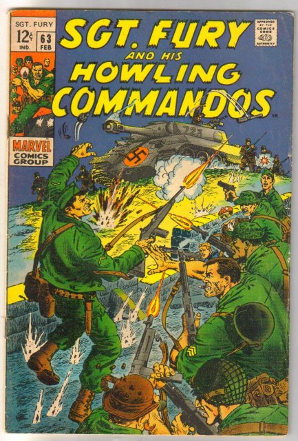 Sgt. Fury and His Howling Commandos #63 comic book very good/fine 5.0