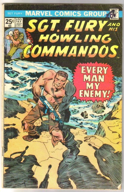 Sgt. Fury and His Howling Commandos #127 comic book very good/fine 5.0