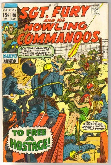Sgt. Fury and His Howling Commandos #80 comic book very good 4.0