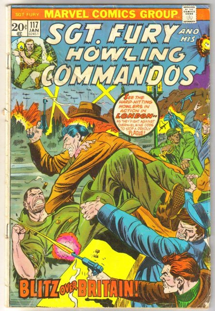 Sgt. Fury and His Howling Commandos #117 comic book very good 4.0