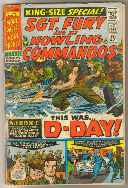 Sgt. Fury and His Howling Commandos king size special #2 comic book poor 1.0