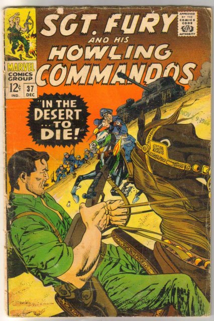 Sgt. Fury and His Howling Commandos #37 comic book fair 1.5
