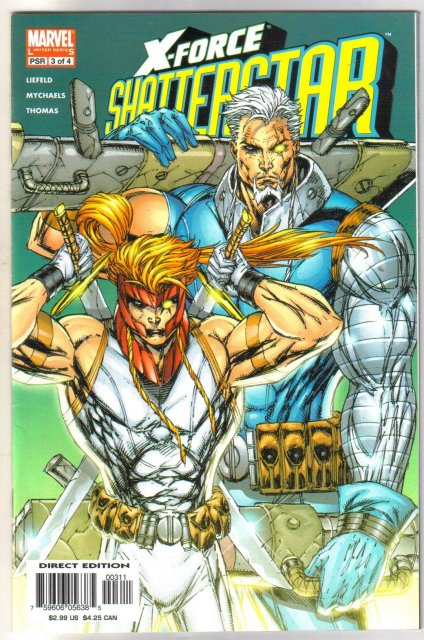 Rob Liefeld X-Force Shatterstar #3 comic book near mint 9.4