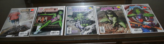 She-Hulk comic book collection of 5