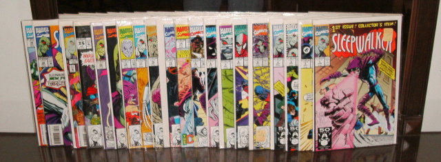 Sleepwalker comic book collection of 20 different issues near mint or better
