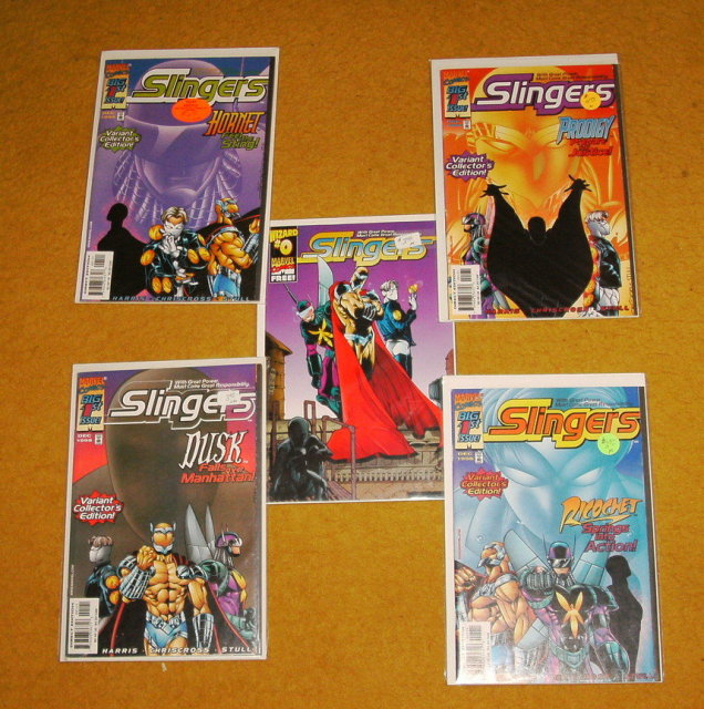 Slingers #1 complete collection plus #1/2 five comic books near mint and better