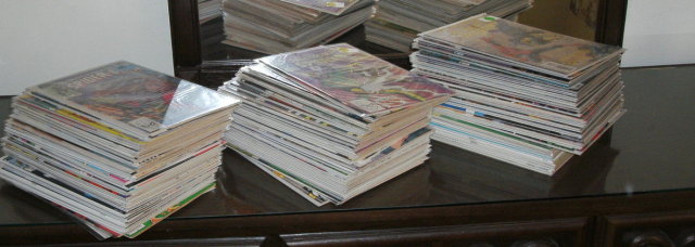 Peter Parker, The Spectacular Spider-man collection of 133 different comic books