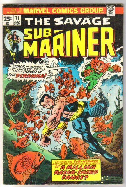 Sub-Mariner #71 comic book very good/fine 5.0