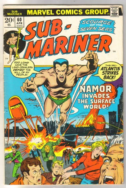 Sub-Mariner #60 comic book fine 6.0