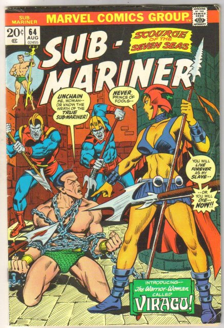Sub-Mariner #64 comic book fine/very fine 7.0