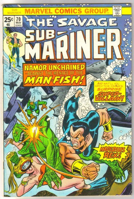 Sub-Mariner #70 comic book very fine 8.0