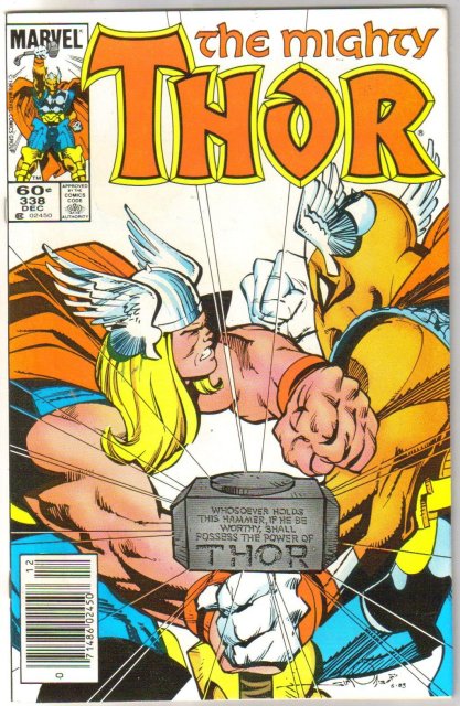The Mighty Thor #338 comic book mint 9.8