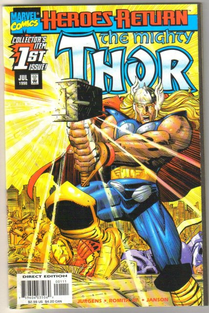 The Mighty Thor #1 Heroes Return comic book mint 9.8