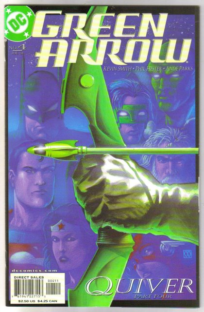 Green Arrow #4 comic book mint plus 9.9