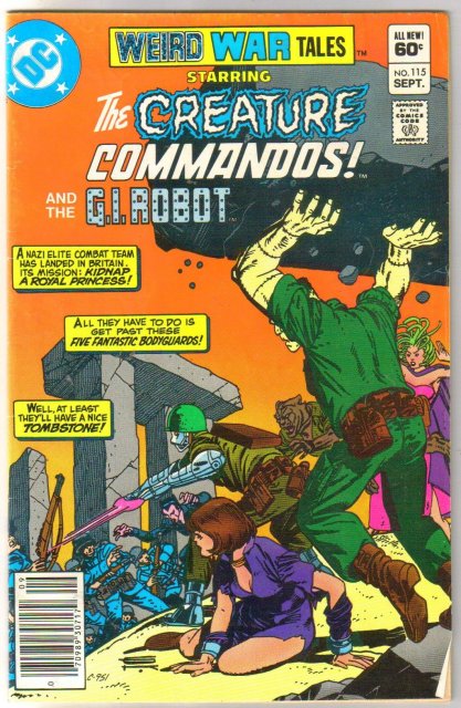 Weird War Tales #115 comic book fine 6.0