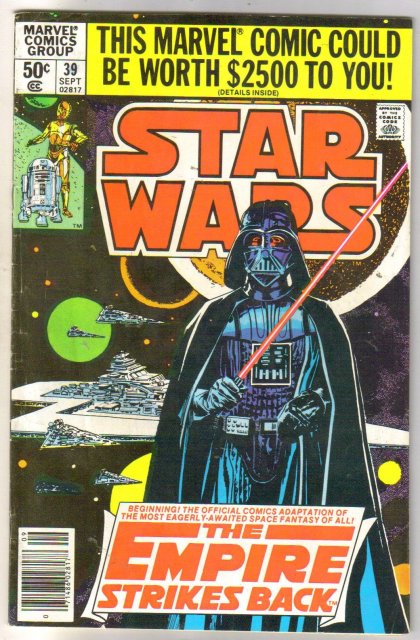 Star Wars #39 comic book fine 6.0