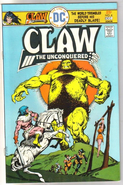 Claw the Unconquered #4 comic book near mint 9.4