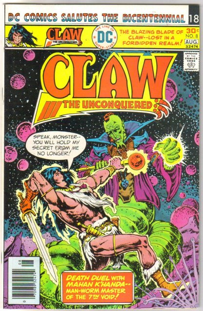 Claw the Unconquered #8 comic book near mint 9.4