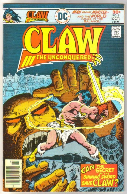 Claw the Unconquered #9 comic book near mint 9.4