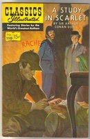 Classic Illustrated #110 hrn#165 A Study in Scarlett by Sir Arthur Conan Doyle comic book fine/very fine 7.0