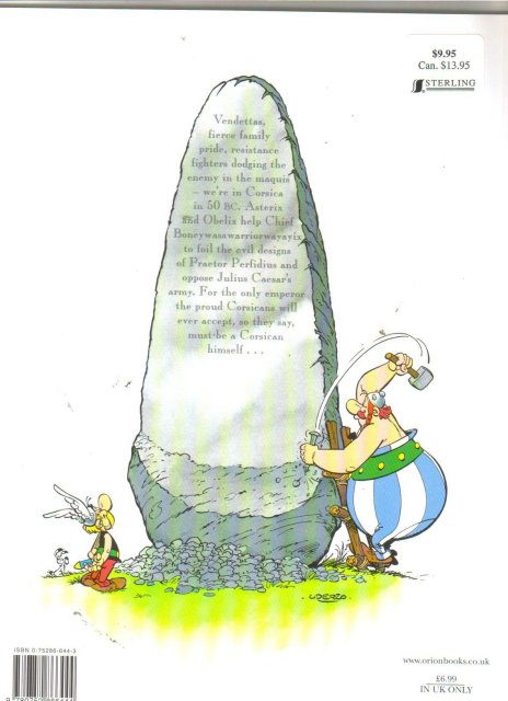 Asterix in Corsica trade paperback brand new mint