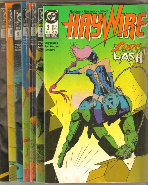 Haywire comic book collection of 9 different issues