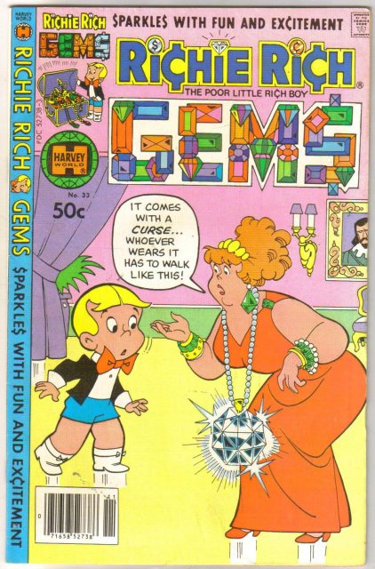 Richie Rich Gems #33 comic book very fine 8.0