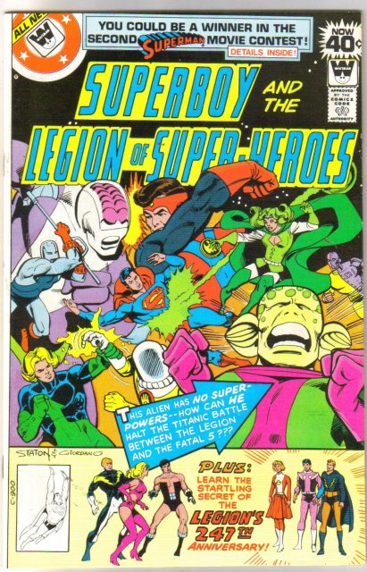 Superboy and the Legion of Super-Heroes Whitman variant #247 comic book near mint 9.4
