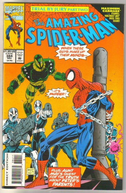 wholesale Amazing Spider-man #384 near mint to mint 85 cents each