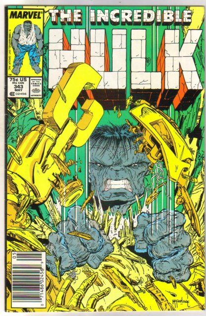 Incredible Hulk #343 comic book near mint 9.4