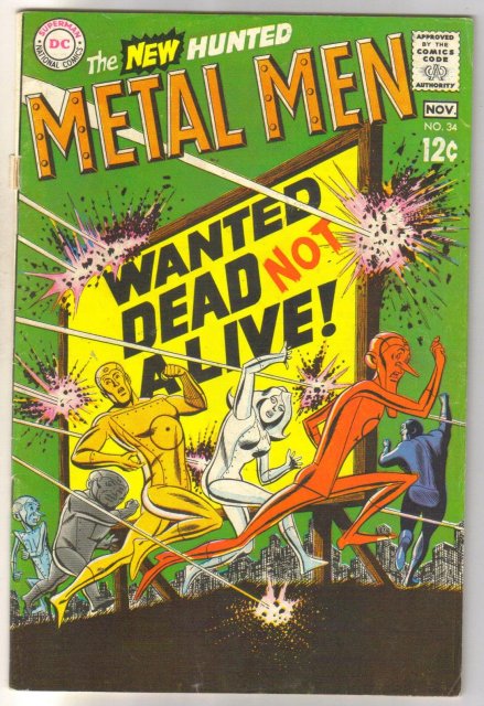 Metal Men #34 comic book very good/fine 5.0 4.0