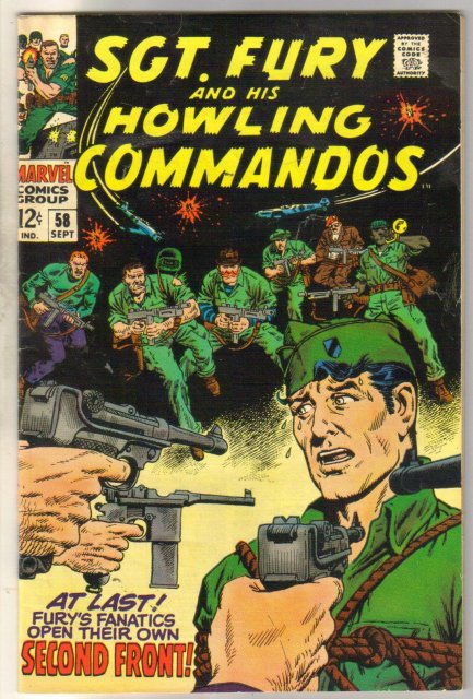Sgt. Fury and his Howling Commandos #58 comic book fine 6.0