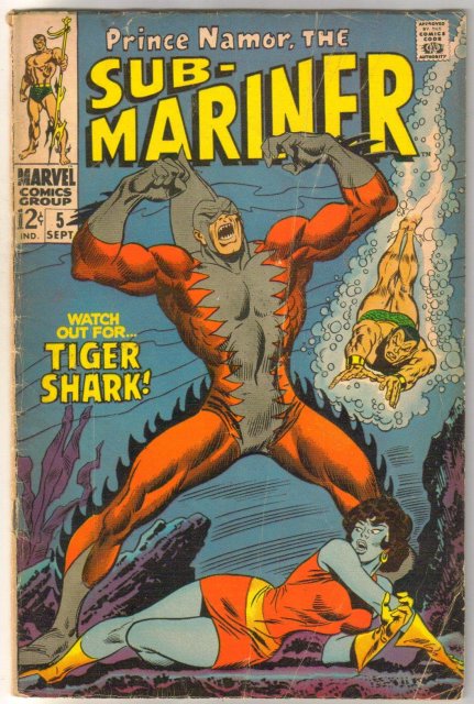 Sub-mariner #5 comic book very good 4.0