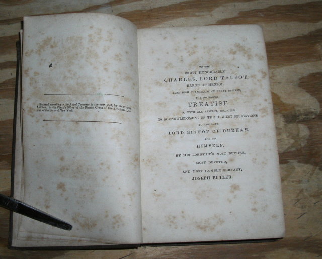 The Analogy of Religion Natural and Revealed to the Constitution and Course of Nature by Joseph Butler
