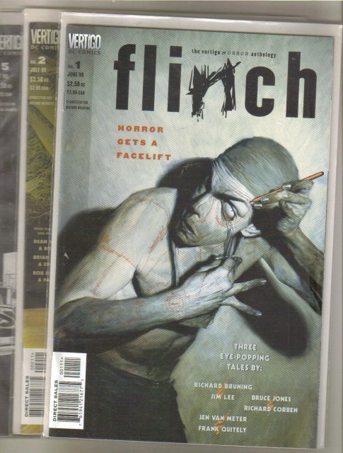 Flinch comic books issues 1, 2, 5, and 6