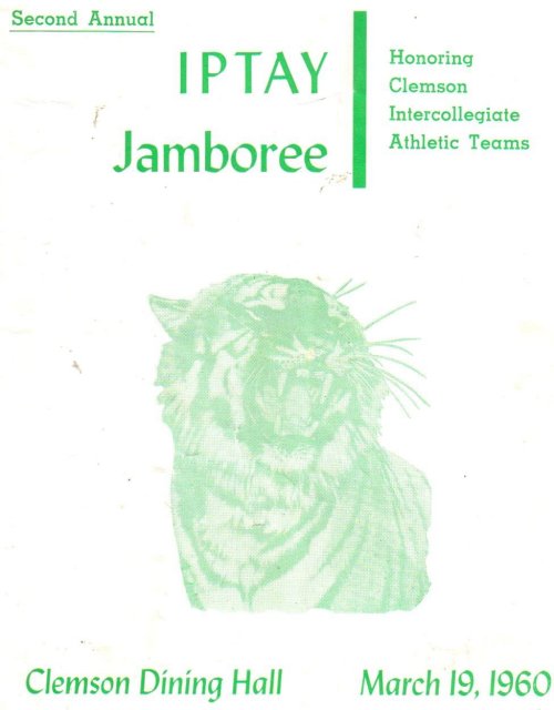 IPTAY Jamboree 1960 program