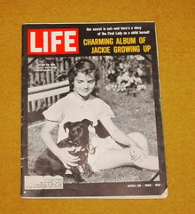 Life magazine Jackie Kennedy growing up album April 26, 1963