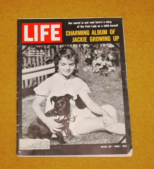 Life magazine Jackie Kennedy growing up album April 26, 1963