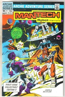 Mantech #1 comic book near mint 9.4