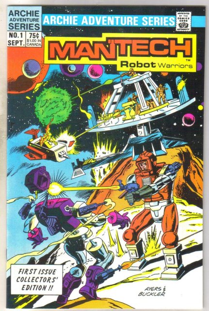 Mantech #1 comic book near mint 9.4