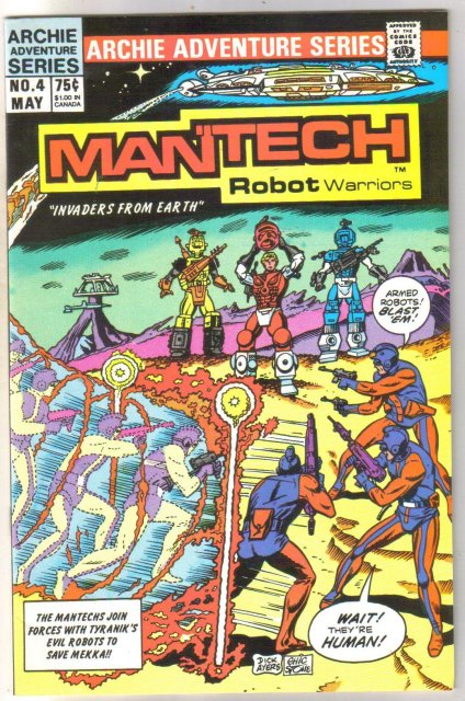 Mantech #4 comic book mint 9.8