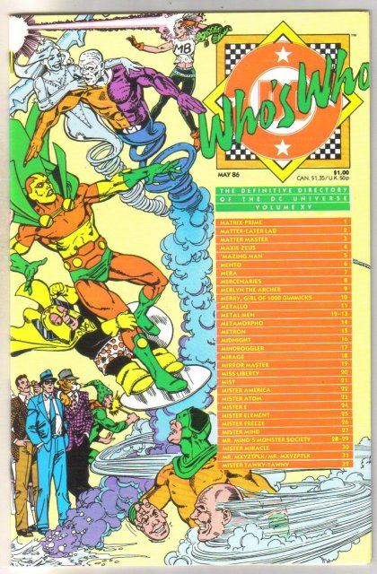 Who's Who #15 comic directory near mint 9.4