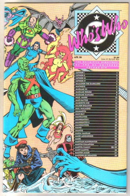 Who's Who #14 comic directory near mint 9.4