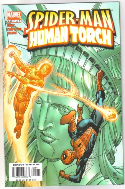 Spider-man Human Torch #1 comic book mint 9.84