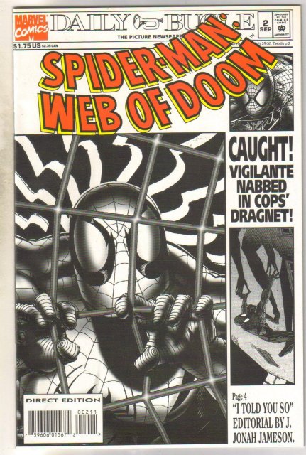 Spider-man Web of Doom #2 near mint 9.4
