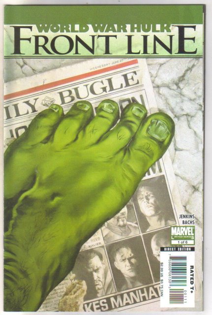 World War Hulk Frontline #1 comic book mint 9.8