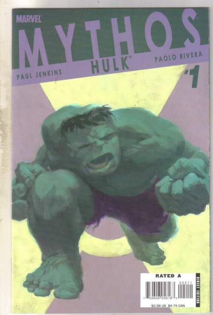 Mythos Hulk #1 comic book mint 9.8