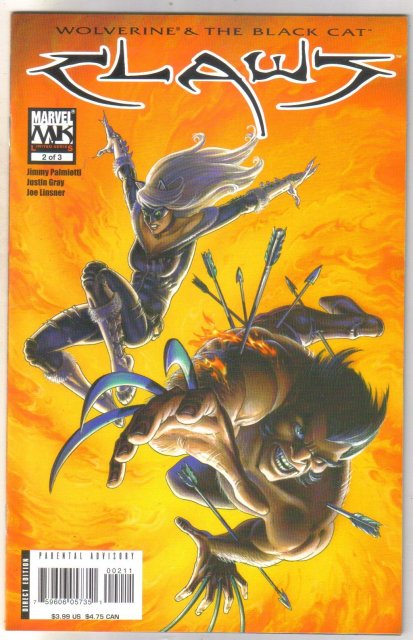 Wolverine & the Black Cat Claws #2 comic book mint 9.8