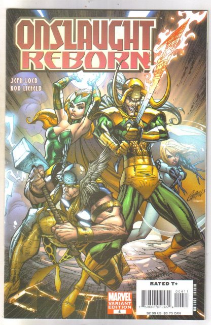 Onslaught Reborn #4 variant edition comic book mint 9.8
