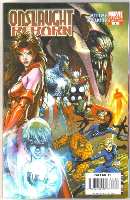Onslaught Reborn variant edition #1 comic book mint 9.8